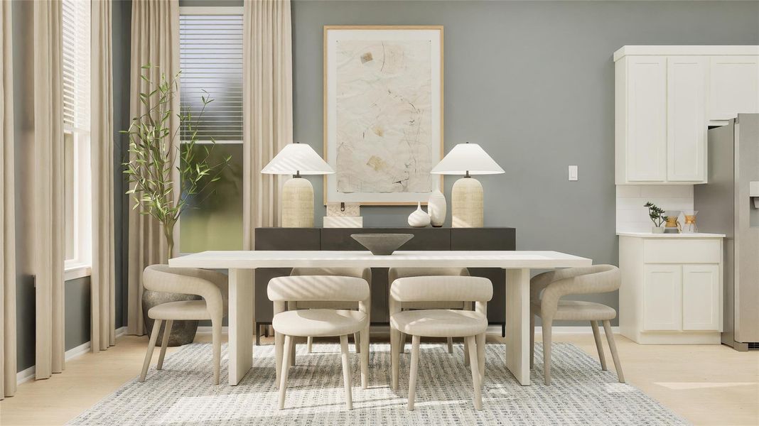 Furnished interior view inside a new home in Cotton Brook, Hutto (Image 26). Furnished interior view inside a new home in Cotton Brook, Hutto (Image 26).