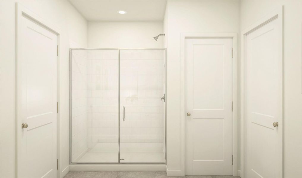 Serene primary bath (*Artist rendering used for illustration purposes only.)