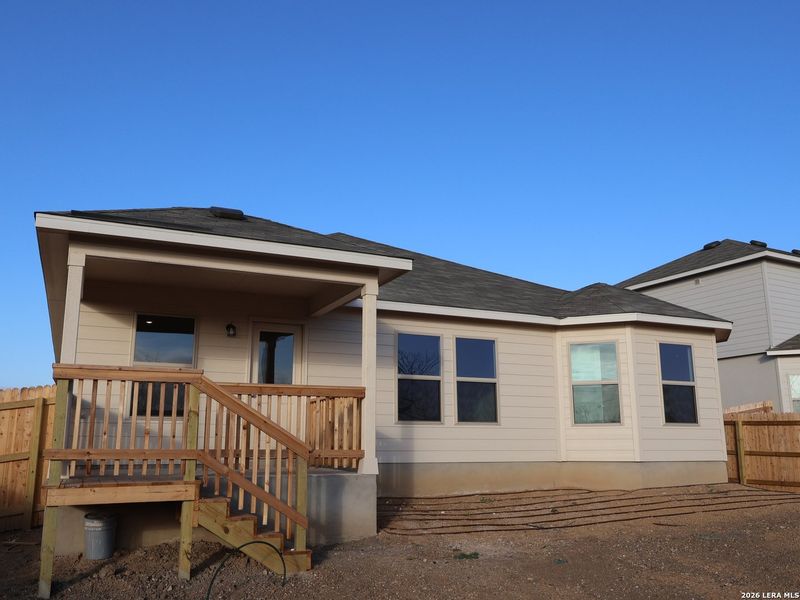 Exterior details and patio area of a home in Greenspoint Heights, Seguin (Image 20).