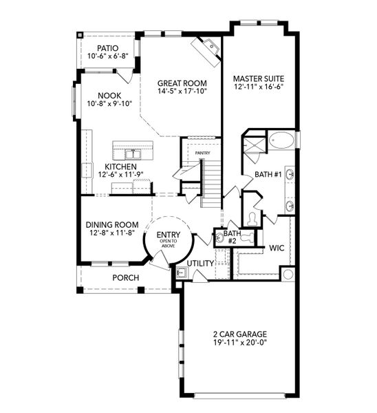 2D floor plan layout of this home in Cambridge Manor, North Richland Hills, TX (Image 2). 2D floor plan layout of this home in Cambridge Manor, North Richland Hills, TX (Image 2).