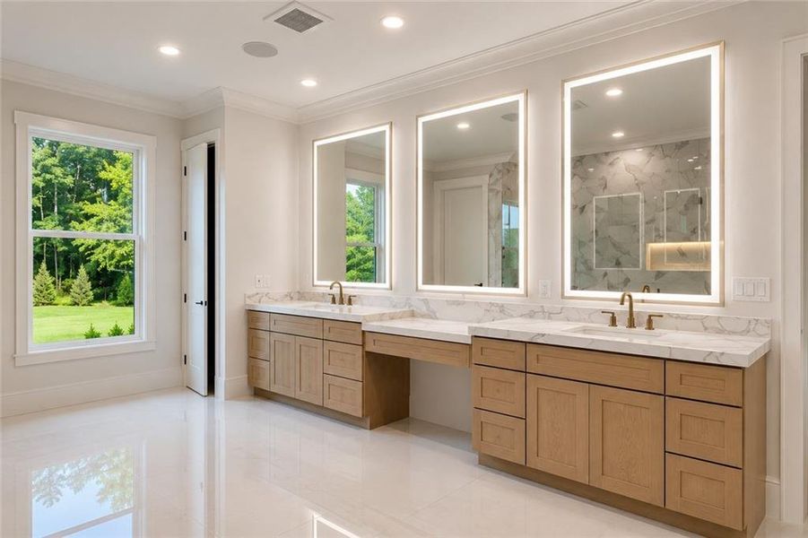 Furnished interior view inside a new home in , Buford (Image 7).