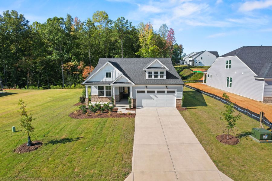 Front exterior of a new home in Kinsdale, Lancaster, SC, highlighting curb appeal (Image 28).