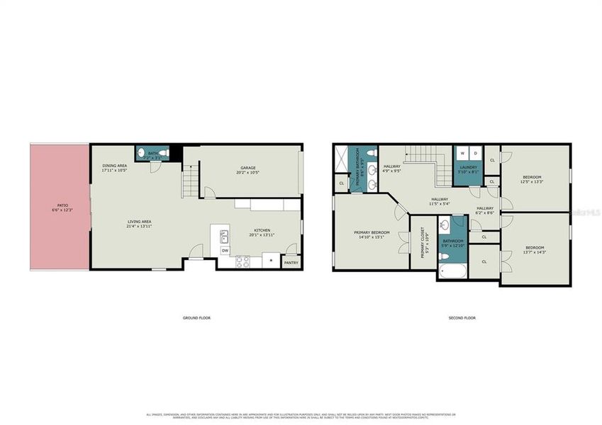 2D floor plan layout of this home in , Edgewater, FL (Image 4).