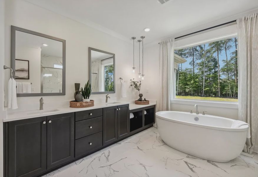 Logan Model Primary Bath, Windell Woods - 12 of 15