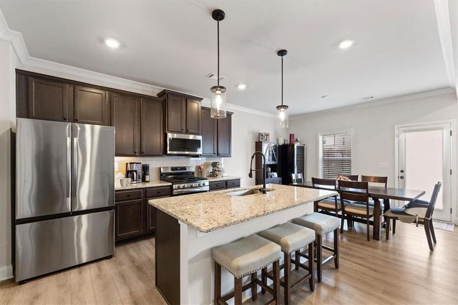 Furnished interior view inside a new home in Crofton Place Enclave, Snellville (Image 41).