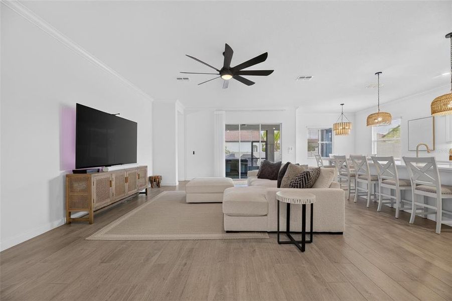Furnished interior view inside a new home in Southshore Bay Active Adult, Wimauma (Image 39).