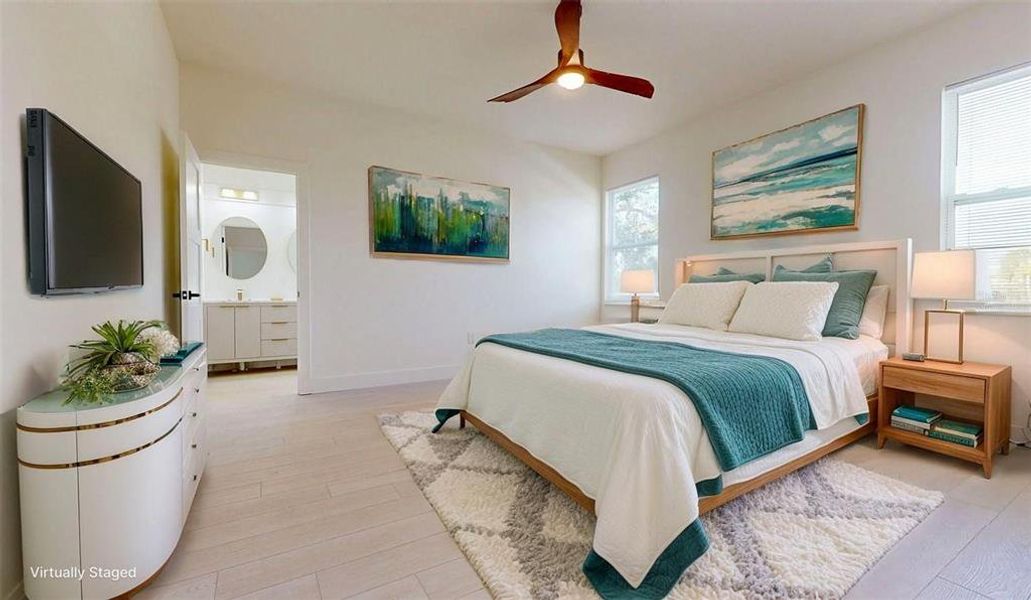 Furnished interior view inside a new home in , Tampa (Image 36).