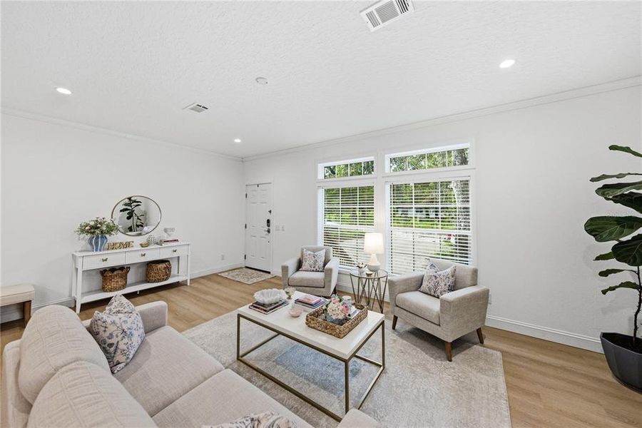Furnished interior view inside a new home in , Webster (Image 26).