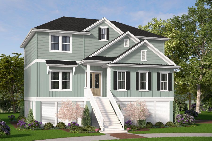 Representative exterior photo of a completed home built from the Solomon by Hunter Quinn Homes in Horry County Homes, Myrtle Beach, SC (Image 12).