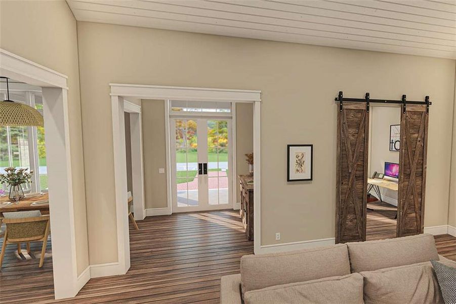 Furnished interior view inside a new home in , Maysville (Image 15).