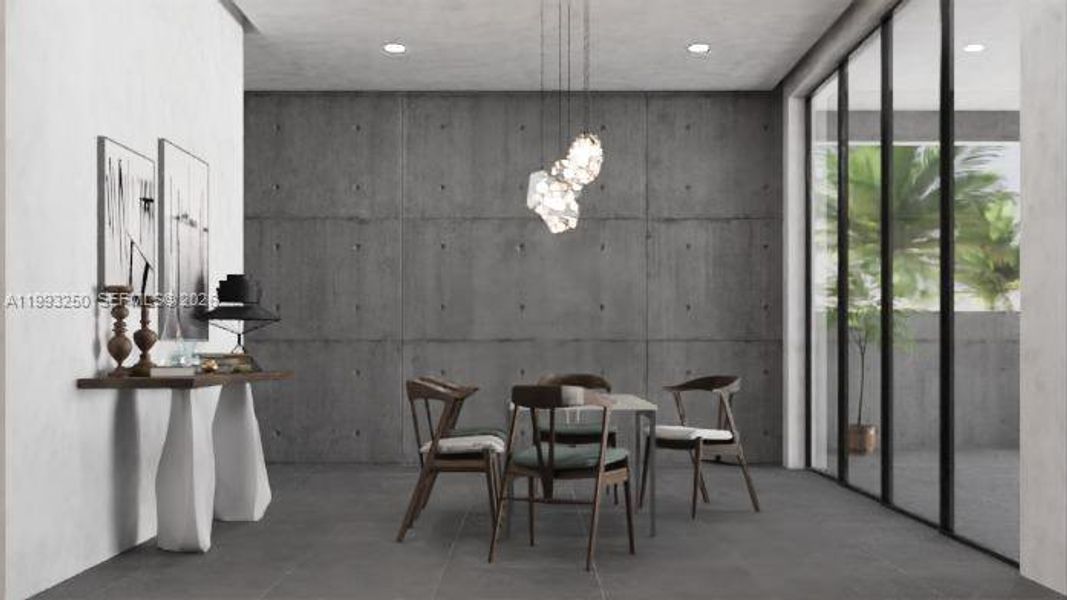 Furnished interior view inside a new home in , Fort Lauderdale (Image 11).