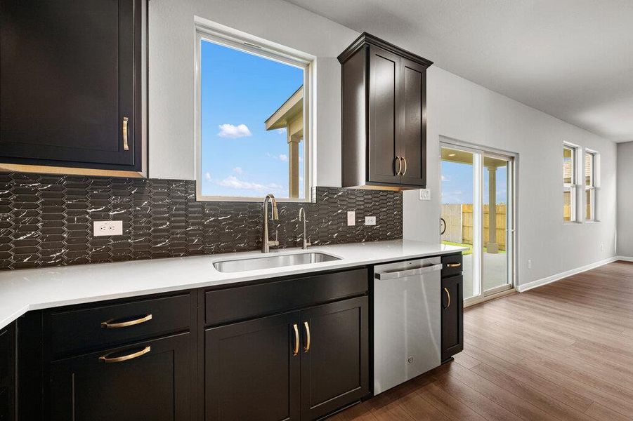 Furnished interior view inside a new home in Patterson Ranch, Georgetown (Image 8). Furnished interior view inside a new home in Patterson Ranch, Georgetown (Image 8).