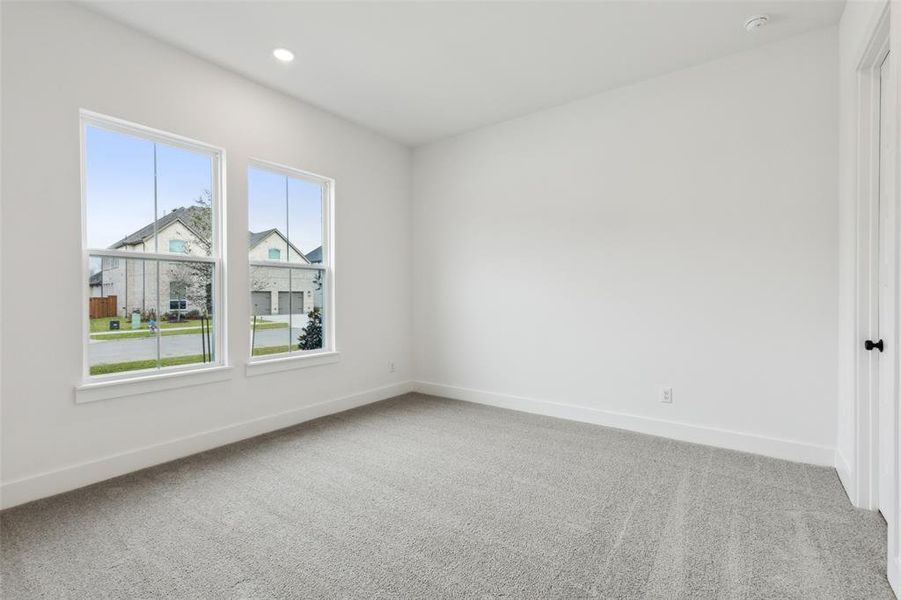 One of several nicely sized secondary bedrooms in our Chase II plan.