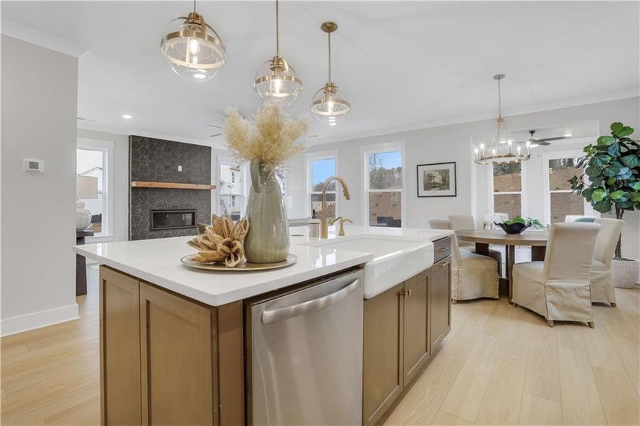 Furnished interior view inside a new home in Villas at Dawsonville, Dawsonville (Image 15).
