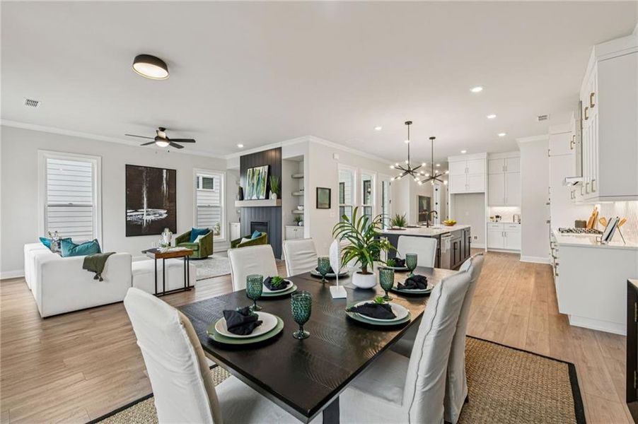 Furnished interior view inside a new home in Waterhaven, Cumming (Image 5).