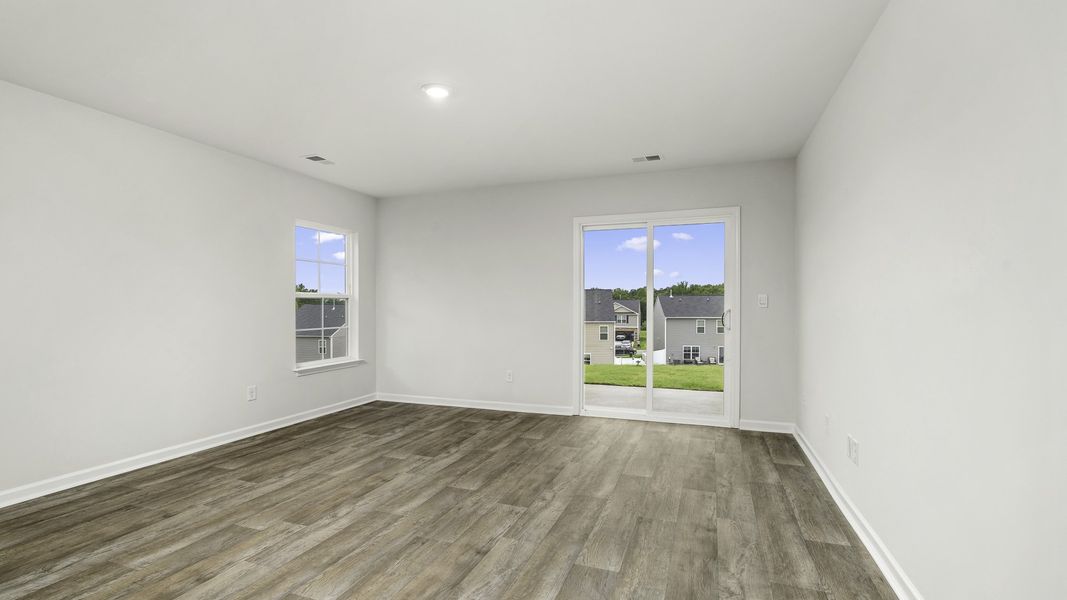 Representative unfurnished interior of a home built from the Manning by D.R. Horton in Fishel Village, Winston-Salem (Image 8). Representative unfurnished interior of a home built from the Manning by D.R. Horton in Fishel Village, Winston-Salem (Image 8).