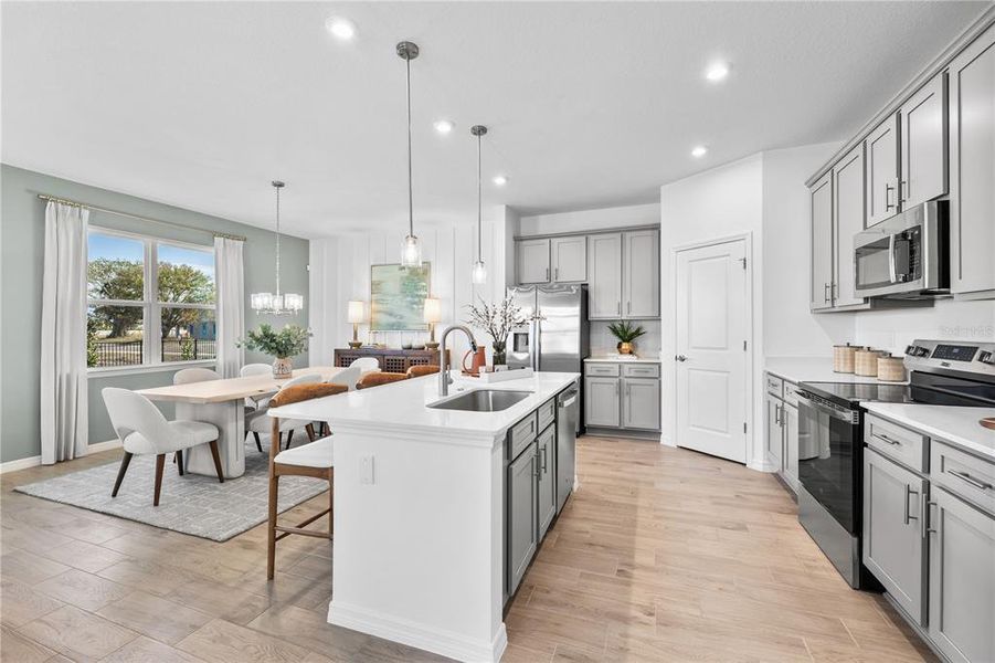Furnished interior view inside a new home in Oakfield Trails, Parrish (Image 30). Furnished interior view inside a new home in Oakfield Trails, Parrish (Image 30).
