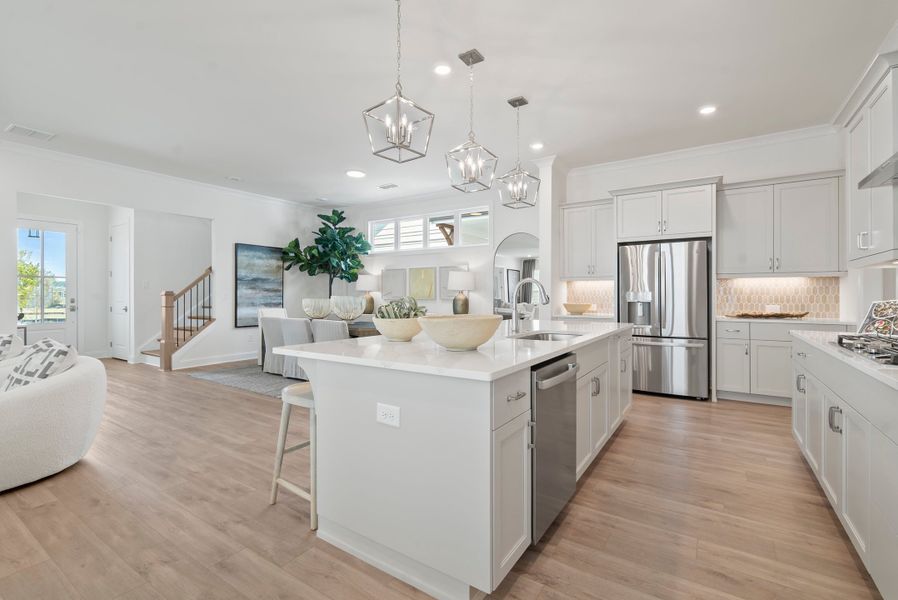 Representative furnished interior of a home built from the The Hickory by The Providence Group in Promenade at Sawnee Village, Cumming (Image 17).