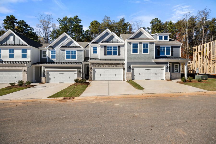 Front exterior of a new home in Harbor Crossing, Greensboro, NC, highlighting curb appeal (Image 2).