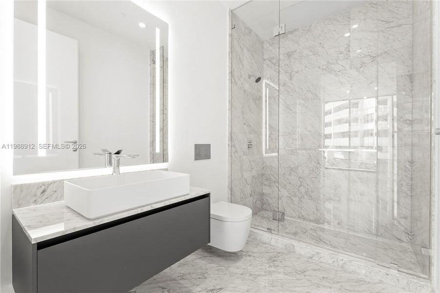 Furnished interior view inside a new home in , Miami (Image 12).