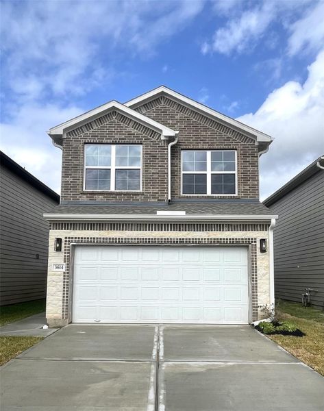 Front exterior of a new home in , Missouri City, TX, highlighting curb appeal (Image 27).