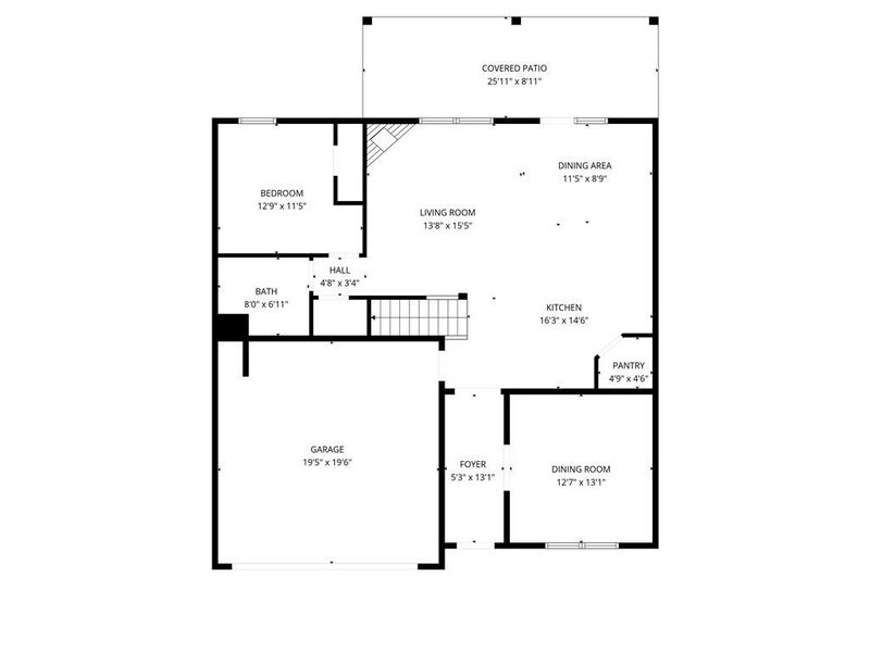 2D floor plan layout of this home in Independence, Loganville, GA (Image 5).