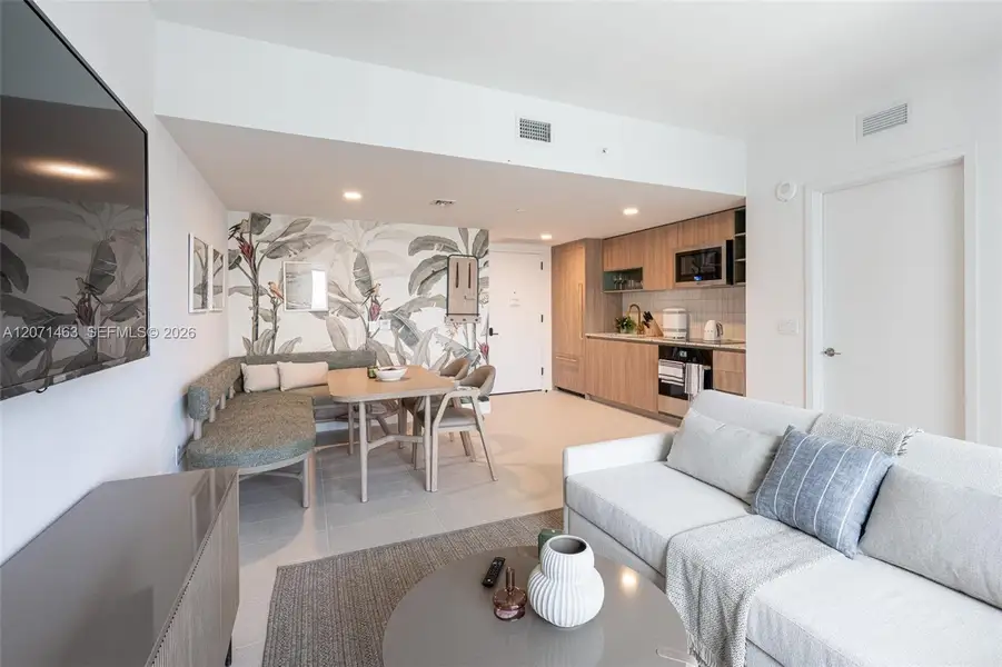 Furnished interior view inside a new home in , Miami (Image 15).