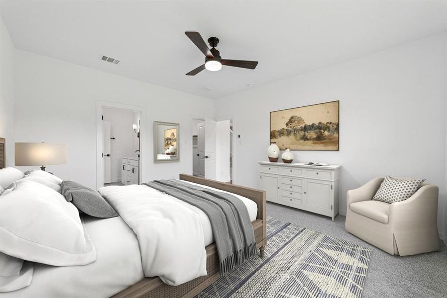 Furnished interior view inside a new home in Aspire at Noble Ridge, Howe (Image 19). Furnished interior view inside a new home in Aspire at Noble Ridge, Howe (Image 19).