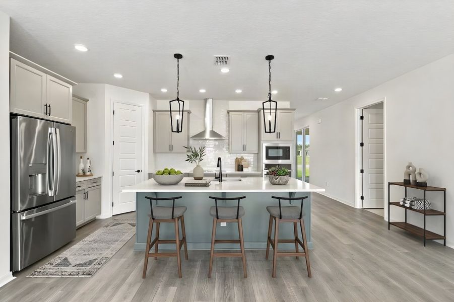 Furnished interior view inside a new home in Lakeside at Satilla, St. Cloud (Image 6).