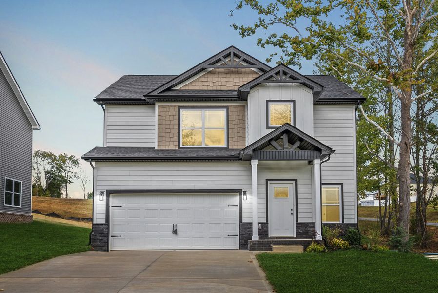 Representative exterior photo of a completed home built from the Noah by Rockwood Homes in New Hope Estates, Nashville, TN (Image 2).