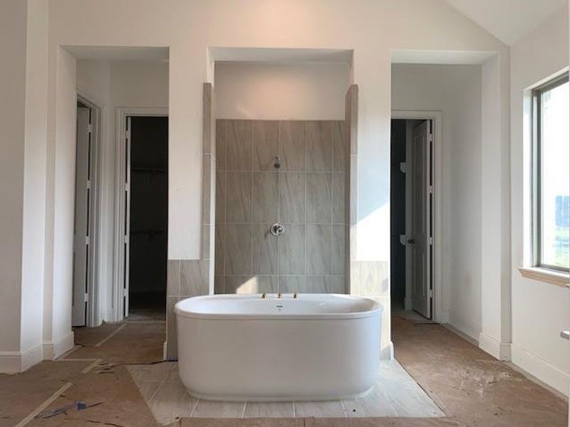 In-progress construction of a new home in Dunham Pointe, Cypress, TX (Image 18).