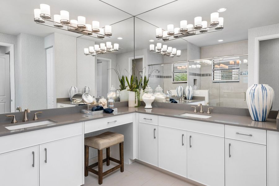 Representative furnished interior of a home built from the Atlantica by GL Homes in Valencia Parc at Riverland, Port St. Lucie (Image 16).