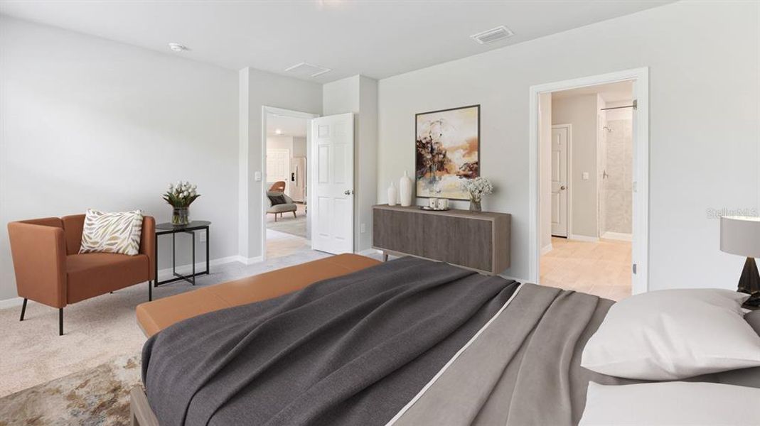 Furnished interior view inside a new home in Burnt Store Village, Punta Gorda (Image 10).
