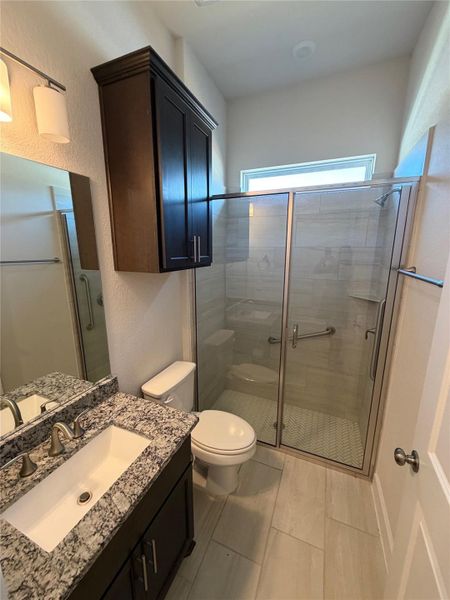 2nd bathroom with walk in shower
