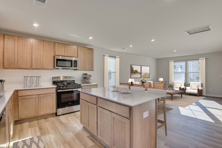 Kitchen, Dining Area and Family Room Kitchen, Dining Area and Family Room