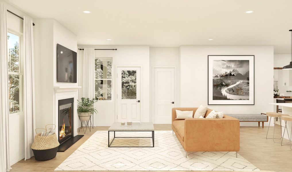 Great room with fireplace Great room with fireplace