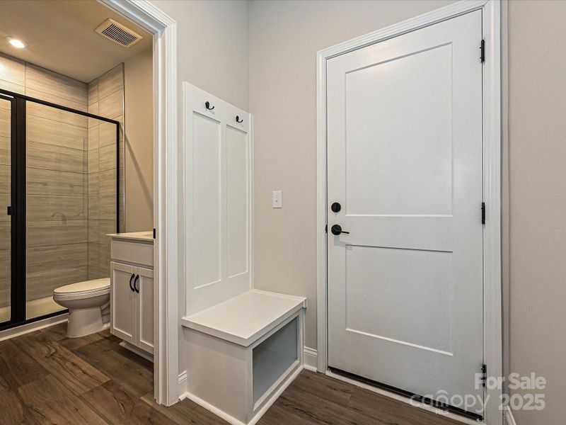 Drop Zone at Garage Entry.