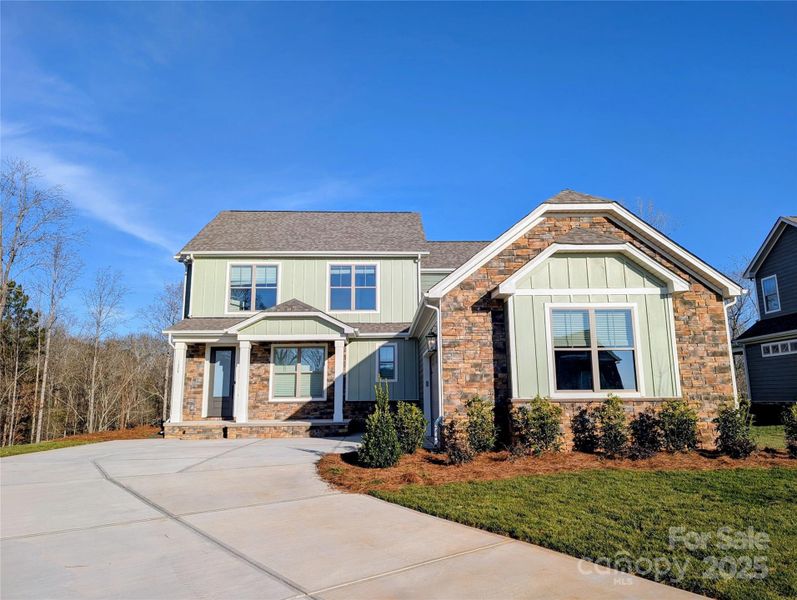 Front exterior of a new home in Stoneridge Hills, Rock Hill, SC, highlighting curb appeal (Image 21).