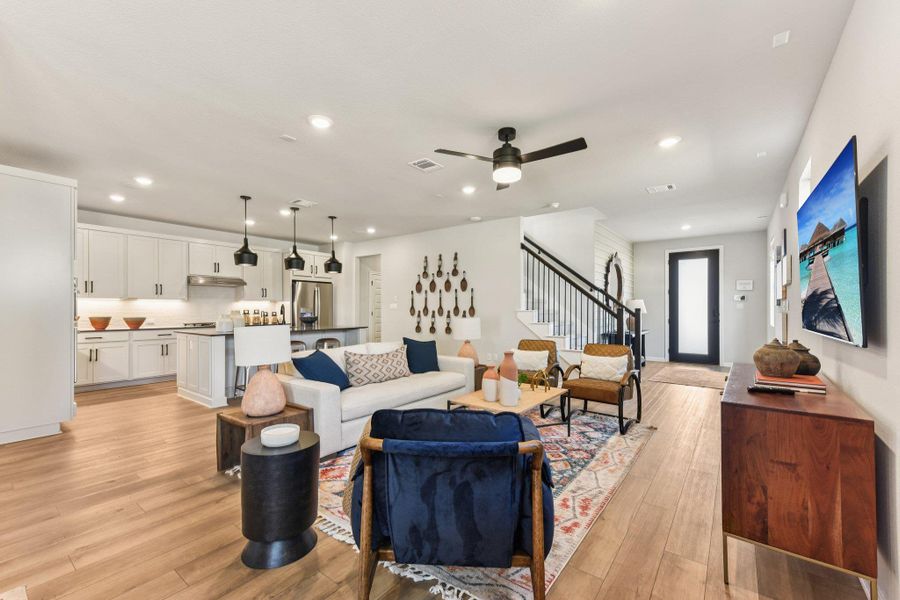 Furnished interior view inside a new home in La Cima, San Marcos (Image 9).
