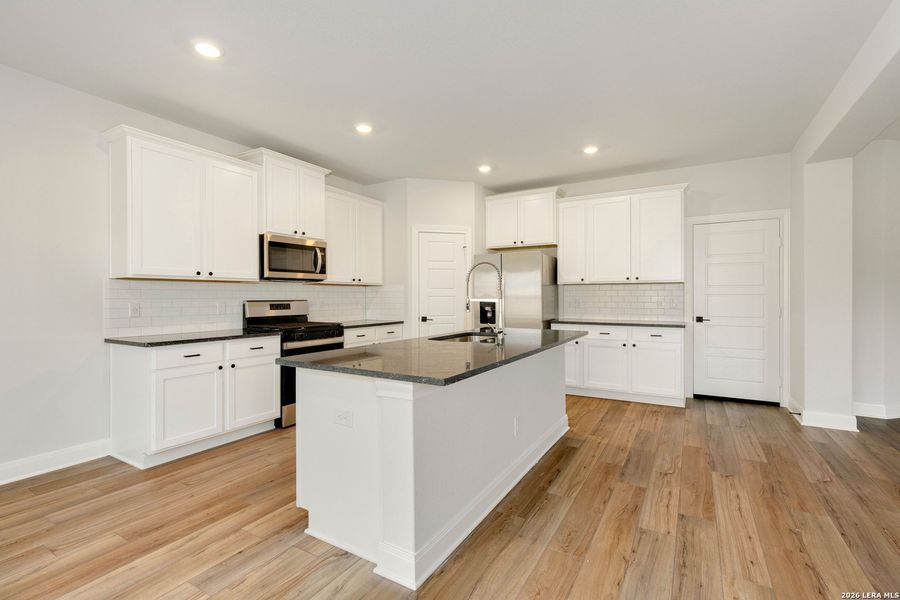 Furnished interior view inside a new home in Hightop Ridge, Converse (Image 4). Furnished interior view inside a new home in Hightop Ridge, Converse (Image 4).