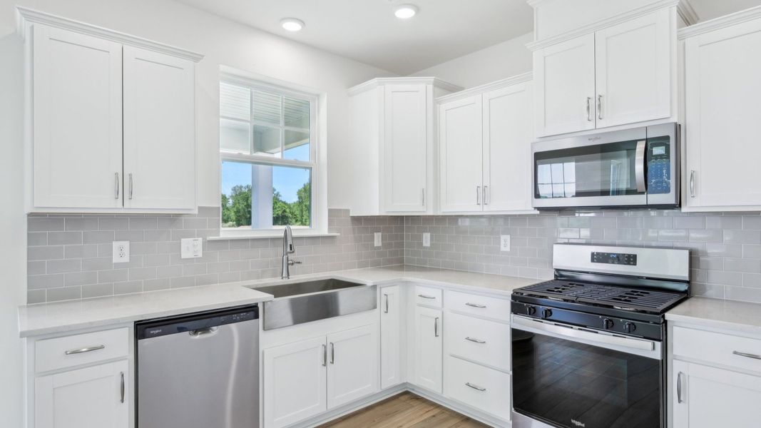 Representative furnished interior of a home built from the Bordeaux by DRB Homes in Sidney Creek Single Family, Zebulon (Image 8).