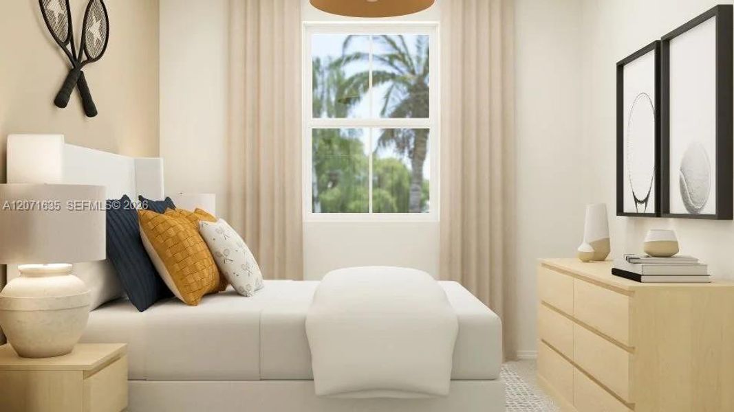 Furnished interior view inside a new home in Del Mar, Miami (Image 5).