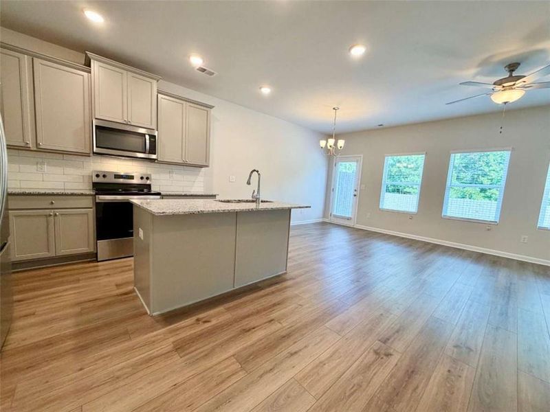 Furnished interior view inside a new home in , Hoschton (Image 10).