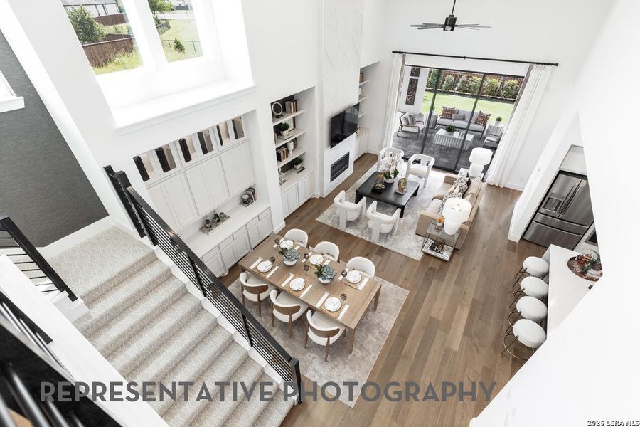 Furnished interior view inside a new home in The Ranches at Creekside, Boerne (Image 18).