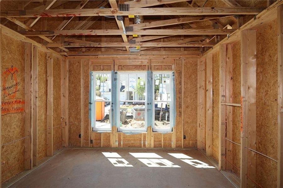 In-progress construction of a new home in Maple Grove at Towne Lake, Woodstock, GA (Image 9).