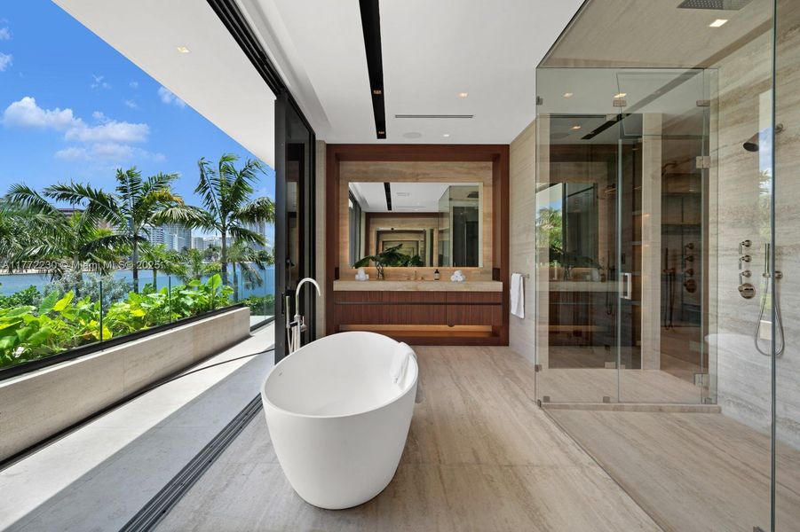 Furnished interior view inside a new home in , Miami Beach (Image 28). Furnished interior view inside a new home in , Miami Beach (Image 28).