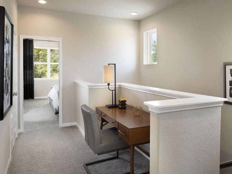 Furnished interior view inside a new home in Spring Brook Village - City Series, Houston (Image 8).