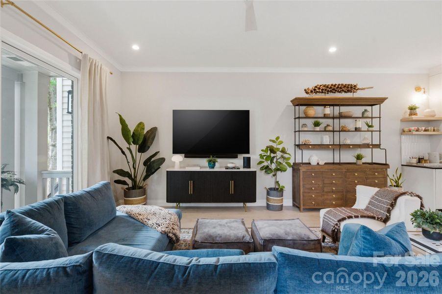 Furnished interior view inside a new home in , Charlotte (Image 39).