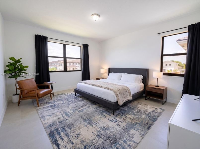 Furnished interior view inside a new home in , Miami (Image 4).
