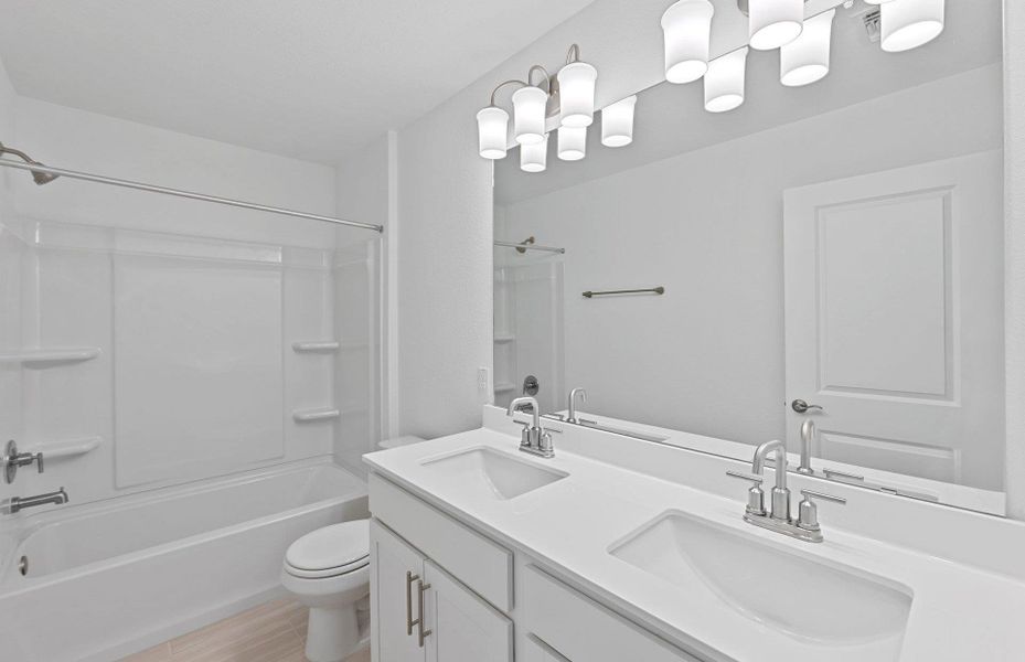 Furnished interior view inside a new home in Patterson Ranch, Georgetown (Image 9).